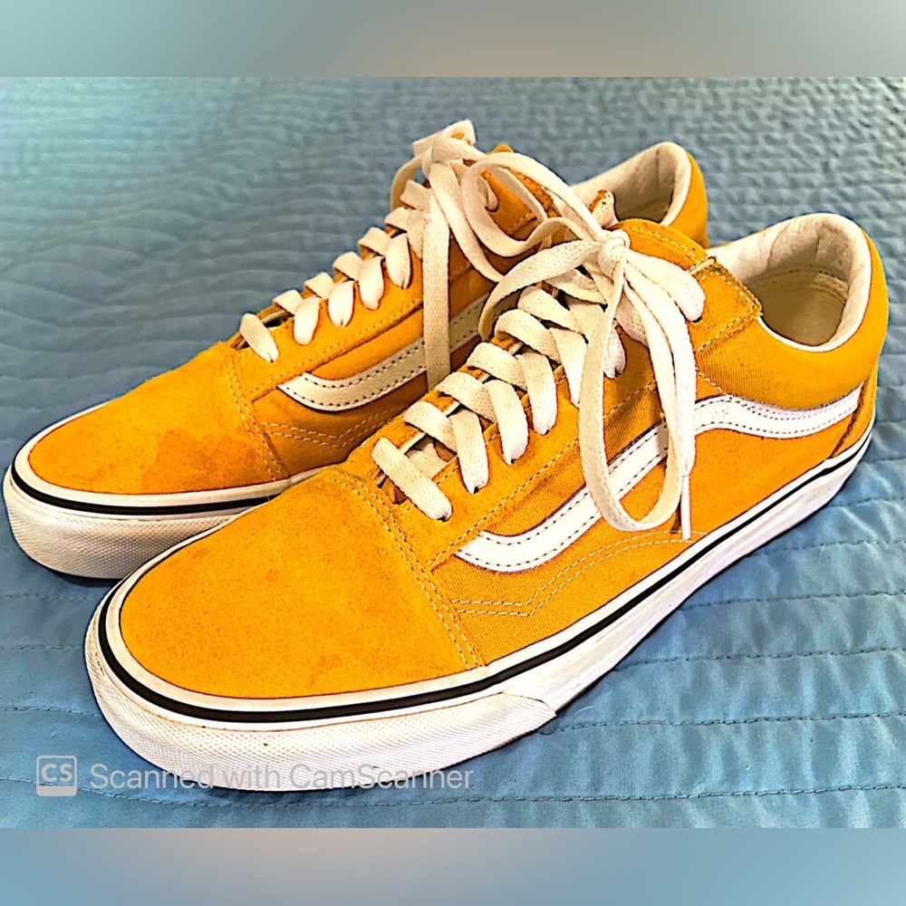 Vans Old Skool (canvas & suede) Low Top Color Theory Yellow Golden Skate Sneaker